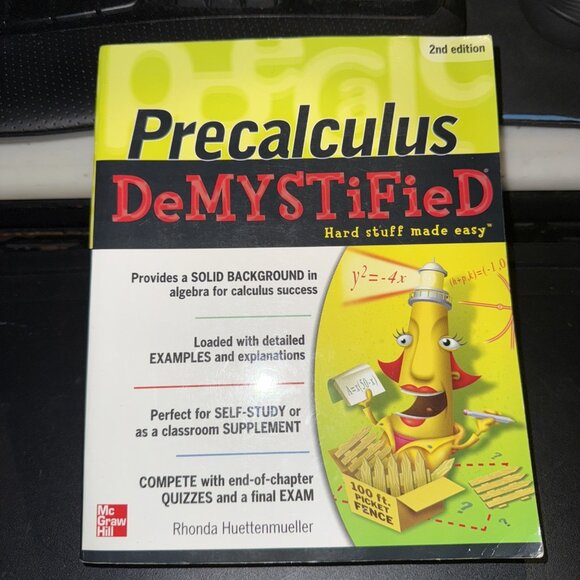 Pre-Calculus Demystified Second Edition by Huettenmueller, Rhonda Paperback - Picture 1 of 5